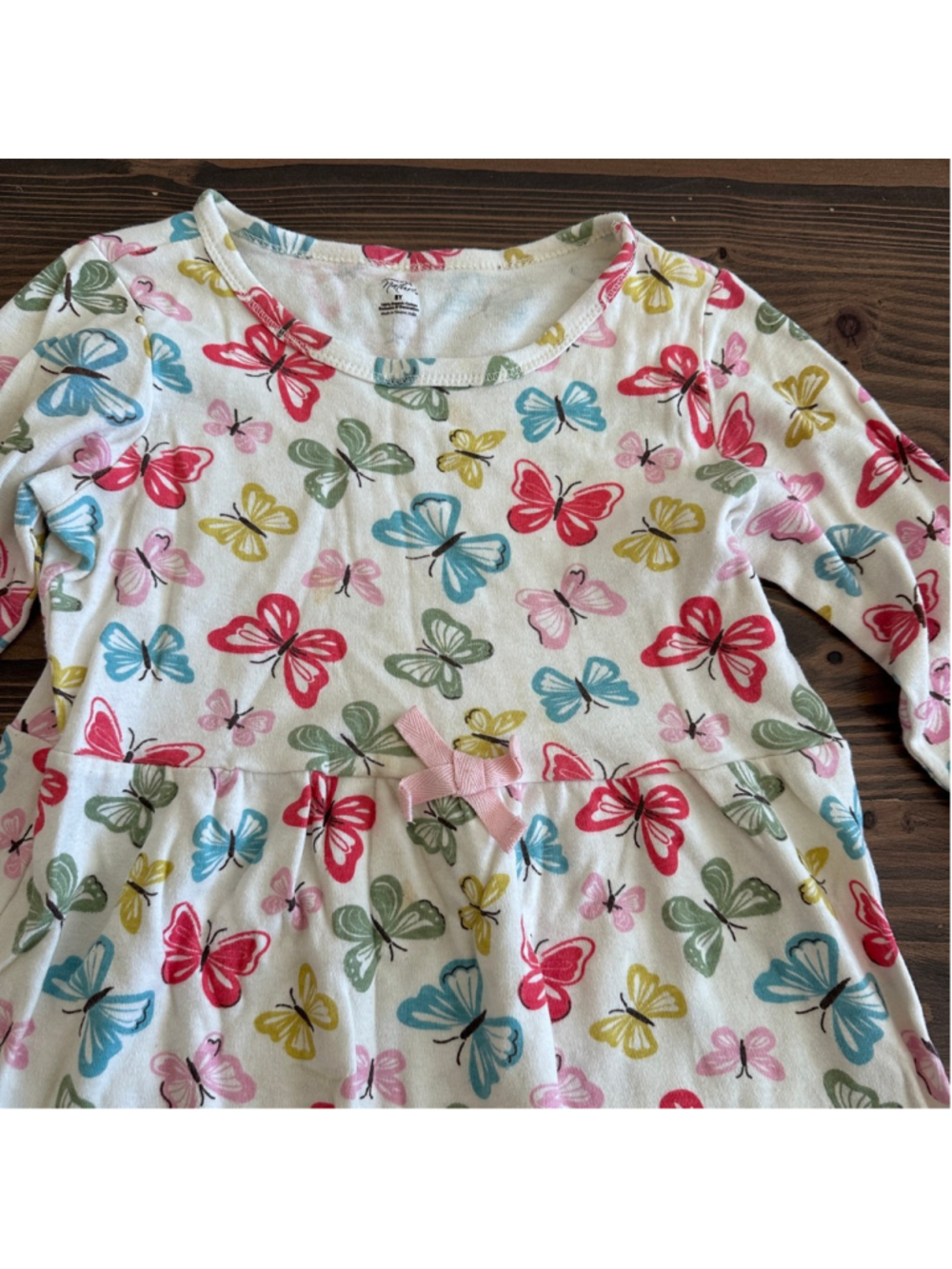 Touched by Nature Butterfly Dress Girls 8 Organic Cotton Soft Girl - Picture 3 of 4